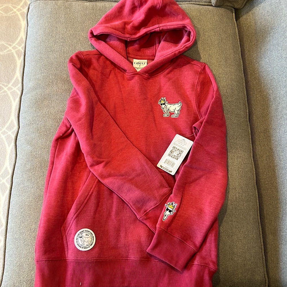 GOAT USA red sweatshirt!! NWT Size YXL